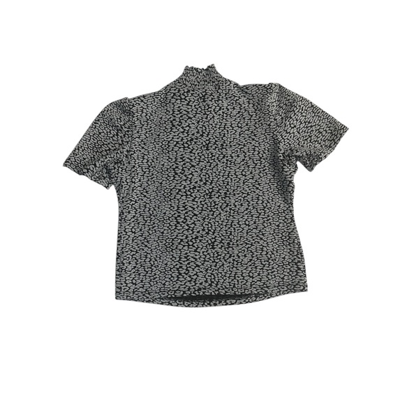 Zara Top Mock Neck Tee EUC - Picture 2 of 3